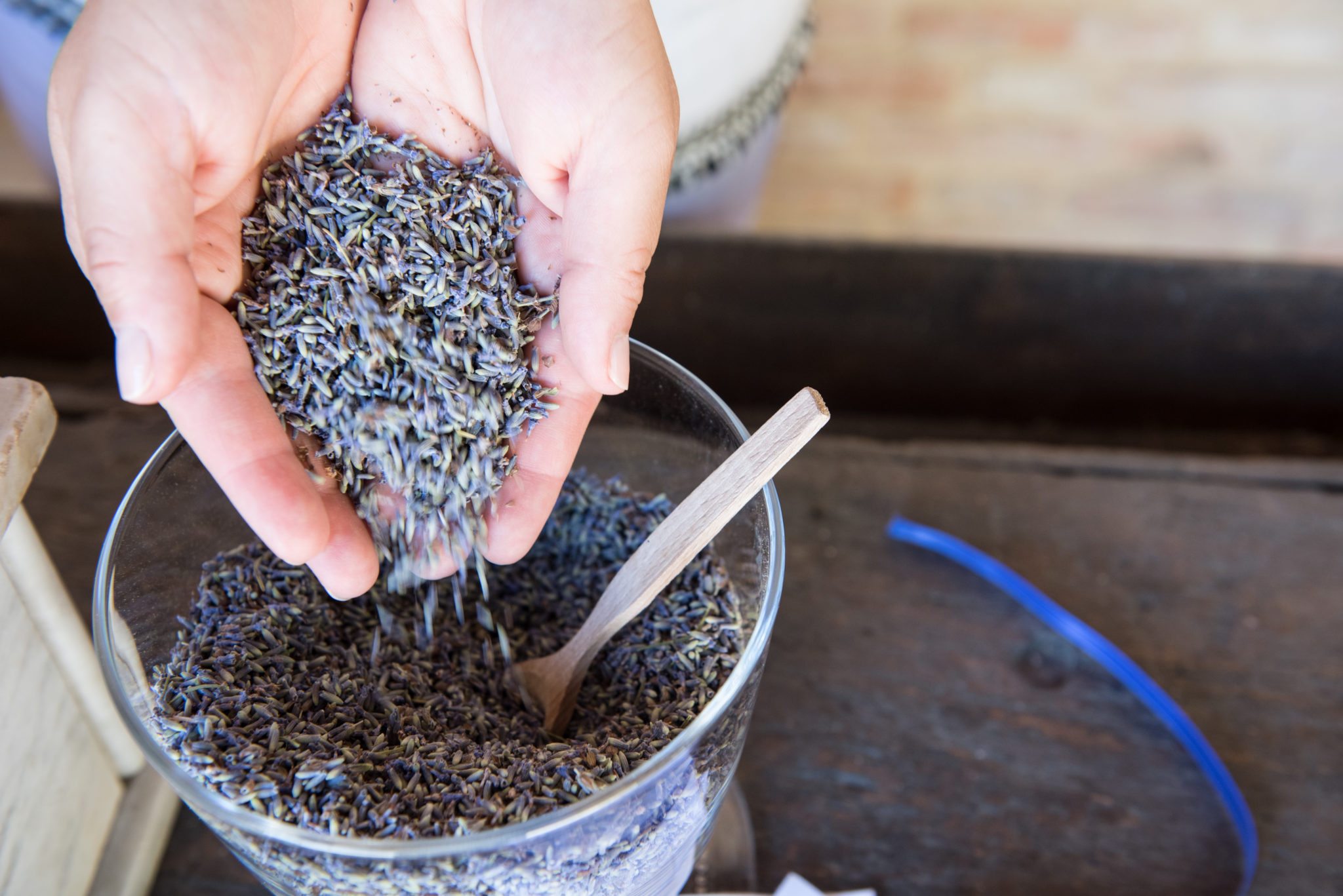 fotografia di reportage lavorazione lavanda